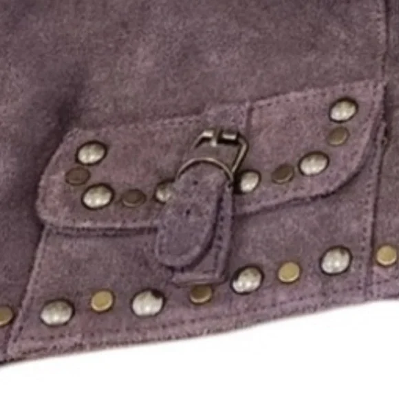 Double D Ranch heavily embellished pocketed, Bolero suede jacket RARE